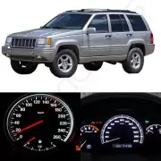 LED Kit Instrument Cluster White Lights Bulbs Fits 1993-1998 Jeep Grand Cherokee (for: Jeep)