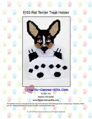 Rat Terrier Dog- Treat Holder-Plastic Canvas Pattern or Kit