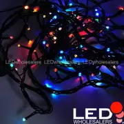 Linkable 33-ft Color-Changing 100-LED Christmas Light String with Green Wire