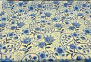 Kelly Ripa Happy Hour Floral Paisley Blue Jay Fabric By the Yard
