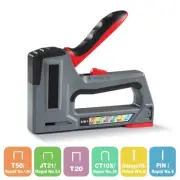 6-in-1 Duty Staple Gun for Fixing Material Manual Nail Gun Wth Two Power Options