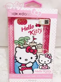 在飛比找Yahoo!奇摩拍賣優惠-小花凱蒂日本精品♥ Hello Kitty海灘造型硬殼 手機