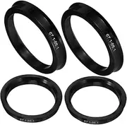 Wheel Centering Rings 4pcs Hub Rings for Rims Plastic Hub Bore Adapters for Car Exterior Decorations