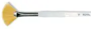 Soft-Grip Golden Taklon Fan Brush Size 4