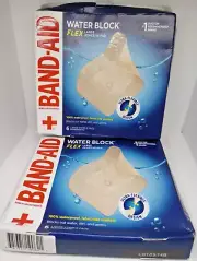 (3 Pack) Band-Aid Water Block Ultra-Flex Large Adhesive Pad - 6 Large Pads Each.