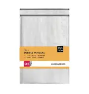 4x8 inches Poly Bubble Mailer Self Seal Bubble Shipping Envelopes 2.5 Mil 500...