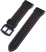 [BKUANE] 22 26mm Genuine Leather Smart Watch Strap For Garmin Fenix 7 7X 5 5X Plus 6 6X Pro Epix Bracelet QuickFit Wristband Accessory