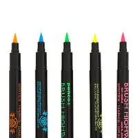在飛比找誠品線上優惠-日本 HIGHTIDE Penco 毛筆刷頭螢光筆五色組