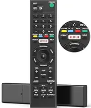 RMT-TX100U Universal Remote Control for All Sony TV Remote Replacement for All Sony Bravia TV LCD LED HDTV Smart TVs, with Netflix Shortcut Button