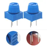 10 Pcs Adjustable Potentiometer Ohm Knob Breadboard Variable Resistor