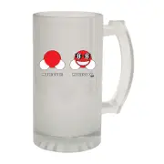Molecule Molecool - Novelty Gift Gifts Frosted Glass Beer Stein Christmas
