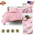 Premium All-Season King Comforter Set - Ultra-Soft Microfiber, Geometric Design