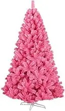 Ariv Pink Christmas Tree 1.5M/5ft Color Xmas Tree 478 PVC Tips Metal Stand Frame Deco Family Store Hotel Home Party Holiday Decoration Ornaments