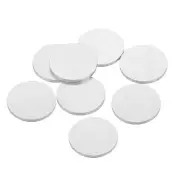 Stamping Blank Brass Round DIY Crafts Tags Silver, 20mm/0.8", Pack of 8