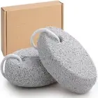 Natural Foot Pumice Stone for Feet, 2-Pack Lava Pedicure Tools Hard Skin Call...