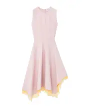 Alexander McQueen Lace Detail Asymmetric Dress L,M Rose/peach