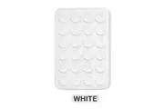 1x Suction Cup Wall Stand Mat Silicone Phone Holder Square Anti-Slip Case WHITE