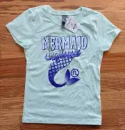 Next Level Apparel Mermaid Squad FL Soft T-Shirt in Mint Green - M (7/8) NWT