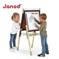在飛比找樂天市場購物網優惠-【法國Janod】鄉村雙面可調式畫架 / 黑板 / 磁性白板