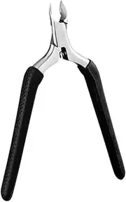 1pc Leather Scissors Nail Cuticle Trimmer Dead Skin Scissor Cuticle Remover Cuticle Cutter Pro Cuticle Pusher Cutters Dead Skin Removal Pliers Bolt Kit Black