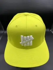 Undefeated Green Cotton 5 Strike Snapback Men's Cap Hat NWT UNDFTD Streetwear