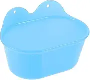 Milisten Parrot Bathing Tub Attached Cage Bird Cage Tub Plastic Bird Bath Basin Easy Feeding