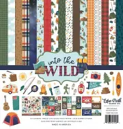 Echo Park INTO THE WILD 12x12 Collection Kit Scrapbook Journal Camp Hike