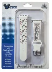 DISNEY PARKS Magic Kingdom's Tron Apple Watch Band 42mm 44mm 45mm White