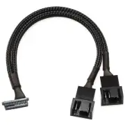 CRJ Micro SH 14-Pin to Dual 4-Pin PWM Fan Adapter Cable for RTX 2000 GPUs - 6"