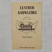 Rare 1950 Vintage Tave L Tandy Leather Knowledge Leathercraft Manual Instruction