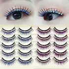 Extension Eyelashes False Eyelashes Mink Shiny Rhinestones 3D Fake Eye Lashes