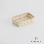 CORTEX 麵包籃 仿藤籃 長方型W31 米白色