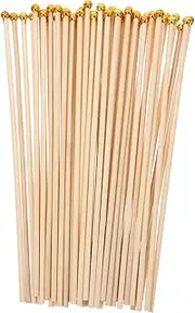 HOODANCOS Wooden Flagpole Flags 50pcs Mini American Flags for Indoor/outdoor Decor Easy Assembly