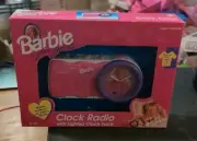 1995 Barbie For Girls Clock Radio With Lighted Clock Face BE-300