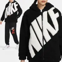 在飛比找Yahoo奇摩購物中心優惠-Nike AS W NSW Logo Sherpa JKT 