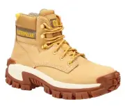 New Men's Sz 11 Caterpillar Invader High Steel Toe Work Boots P91286 Honey Reset