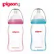 【Pigeon 貝親】矽膠護層寬口母乳實感玻璃奶瓶160ml / 2色