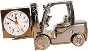 BESTOYARD Forklift Truck Desk Clock Elegant Table Ornament Creative Alarm Clock for Office