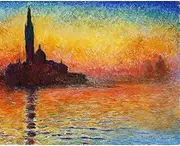 San Giorgio Maggiore at Dusk by Claude Monet - Van-Go Paint-by-Number Kit 50CMx65CM no Frame