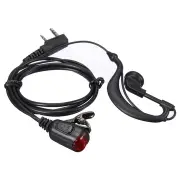 2 Pin PTT Headset Mic Earpiece Earphone for Walkie Talkies