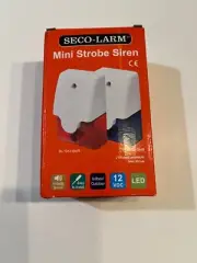Seco-Larm SL-1312-SA/R Mini Strobe Siren, Red Lens, Simple 2-Wire Connection