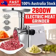 2800W Electric Meat Grinder Mincer Sausage Maker Machine Meat Maker Kitchen AUS
