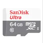 SANDISK ULTRA MIRCOSD UHS-1 64GB 記憶卡 （白）