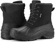 [SUEDI] Men's Snow Boots Insulated Waterproof Winter Boots Slip Resistant Duck Boots for Men