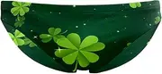 [VBFOFBV] Men's Printed Jammer Swimsuit Swim Shorts, St. Patrick's Day Clover Leaves
