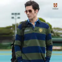 在飛比找momo購物網優惠-【劍橋大學】MIT台灣製 純棉 條紋POLO衫(儂特服飾)