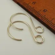 Rounded Ear Hooks - Earring Components - Gold Filled Ear Wires - Artisan Earwire