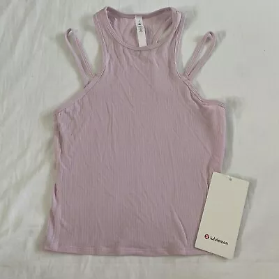 Lululemon Double-Strap Yoga Tank MEPK Meadowsweet Pink Women’s Size 2