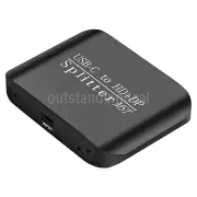 NK-E60 Portable Type-C to DP and HDMI-compatible Splitter 4K 60Hz/1080P 60Hz os6