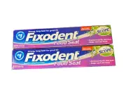 Fixodent Denture Adhesive Cream Plus Scope Flavor Net Wt. 2 oz. (Pack of 2)